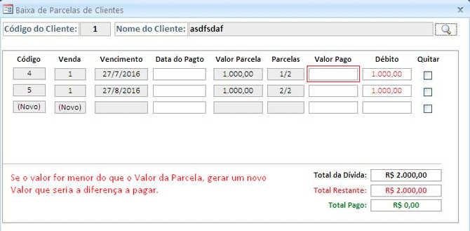 Formulrio parcelas