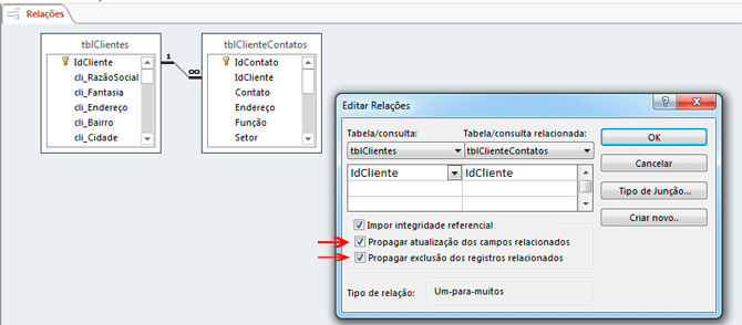 Usando Access - ADD CONSTRAINT