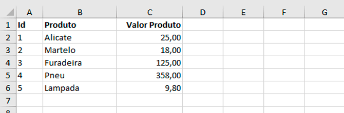 Usando Access - Update plainilha Excel