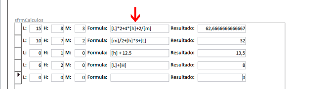 Usando Access - Frmulas em formulrio