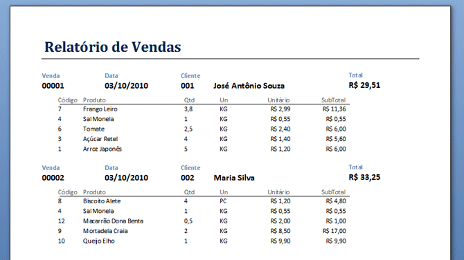 Classe no Access 2007/2010