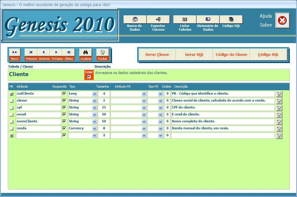 Classe no Access 2007/2010