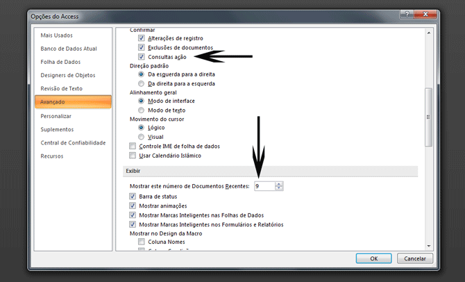 Opes do Access - Guia Avanaado