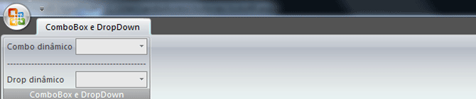 Ribbons - combobox e dropdown dinmicas