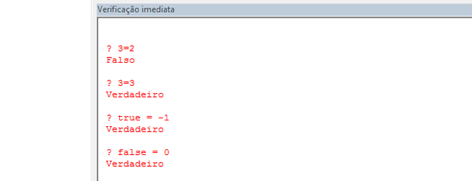 Usando Access - Vericao Imediata