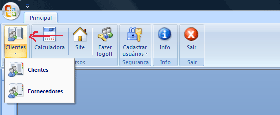 Ribbon personalizada - exemplo splitButton